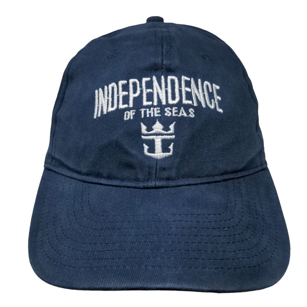 Independence of The Seas Strapback Hat Blue OSFM Adjustable Embroidered Cotton